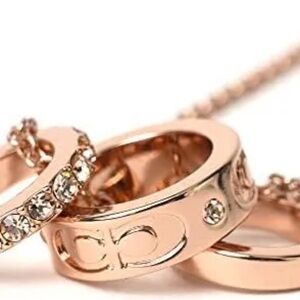 Coach Rondell Necklace in pink gold